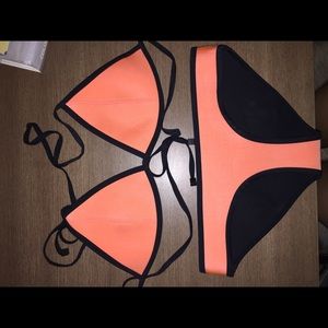 Triangl bikini (neon orange) size XL